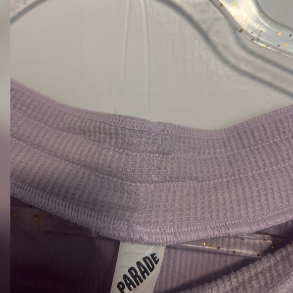 Parade Purple Waffle Weave Joggers Women's Size L - Picture 3 of 4